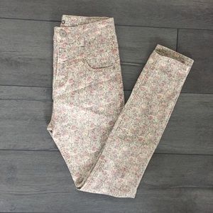 BDG high waist floral jeans